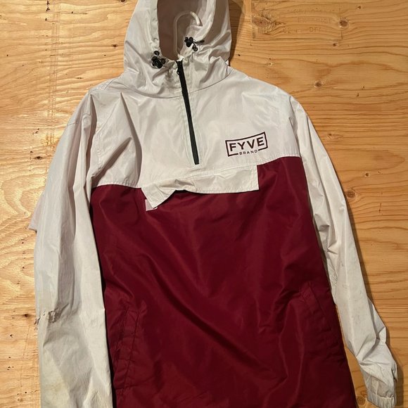 FYVE Jacket - White and Maroon - Picture 2 of 2